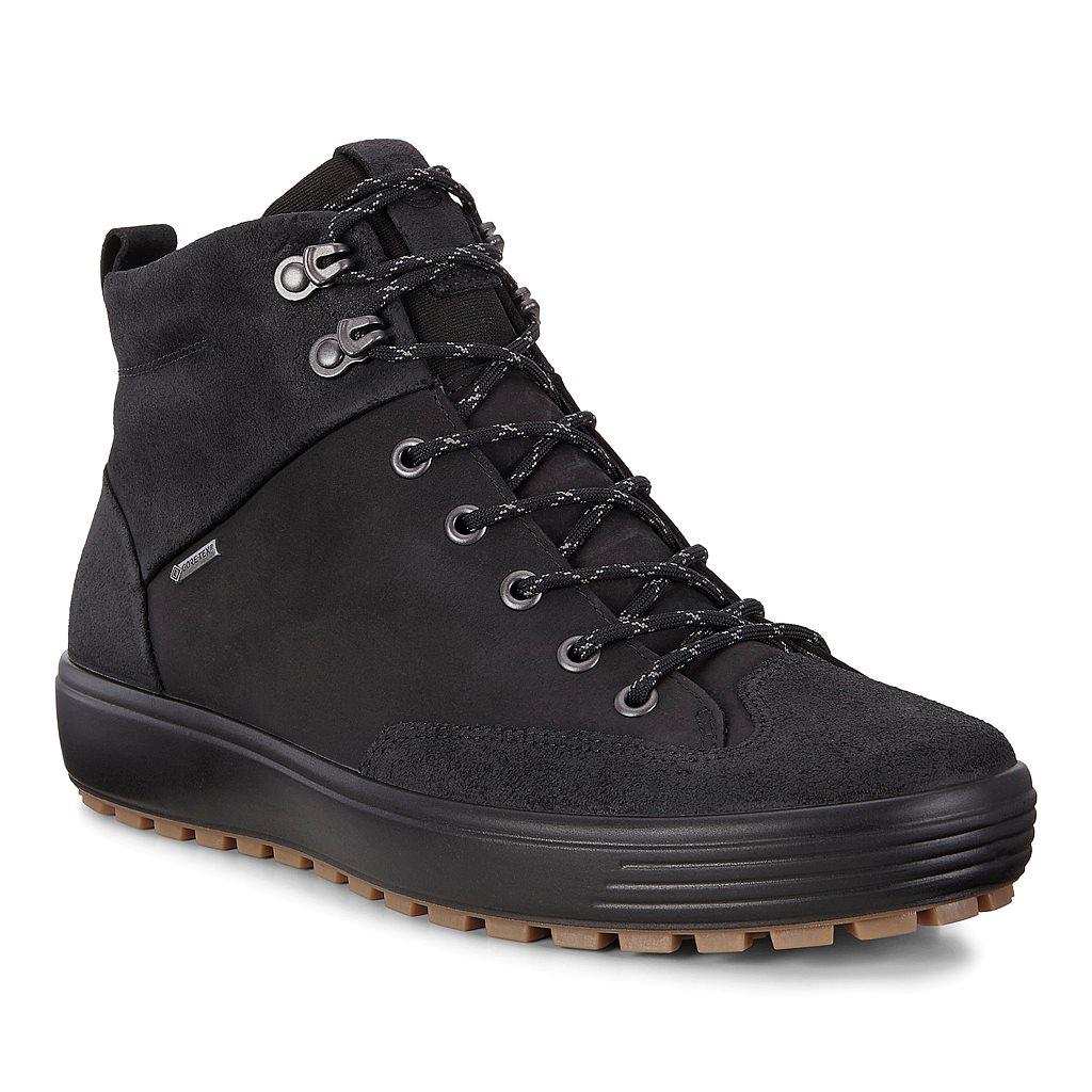 Ecco Soft 7 Tred Mens Sneakers Boots In Black Sale - India PEO-135806